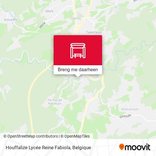 Houffalize Lycée Reine Fabiola kaart