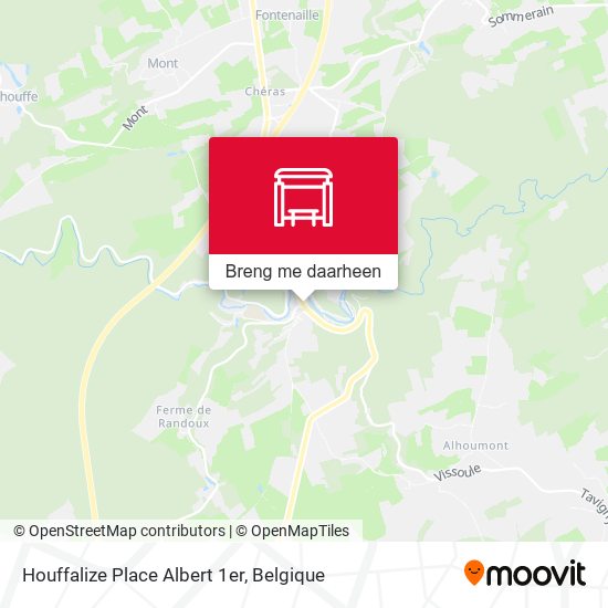 Houffalize Place Albert 1er kaart