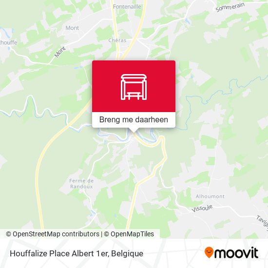 Houffalize Place Albert 1er kaart