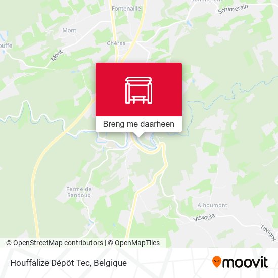 Houffalize Dépôt Tec kaart