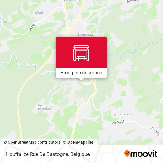 Houffalize Rue De Bastogne kaart