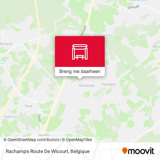 Rachamps Route De Wicourt kaart