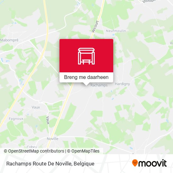 Rachamps Route De Noville kaart