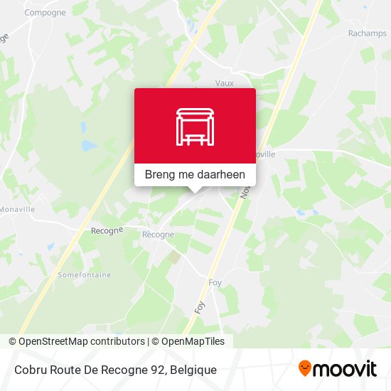 Cobru Route De Recogne 92 kaart