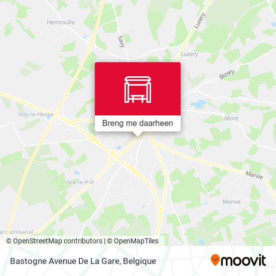 Bastogne Avenue De La Gare kaart