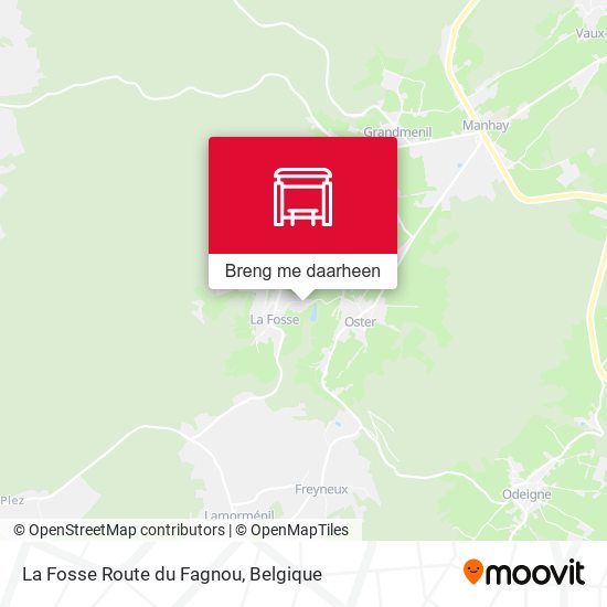 La Fosse Route du Fagnou kaart