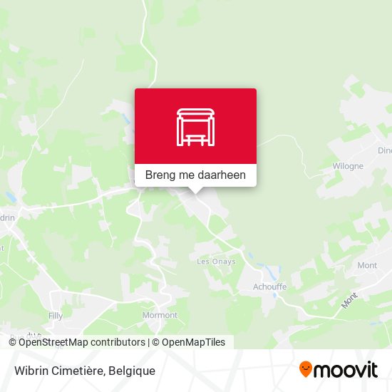 Wibrin Cimetière kaart
