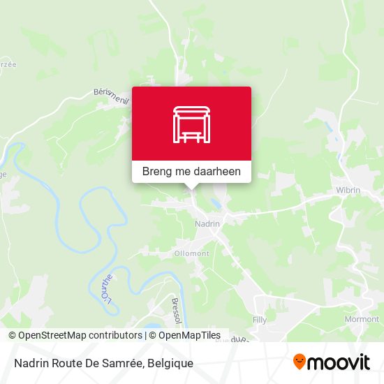Nadrin Route De Samrée kaart