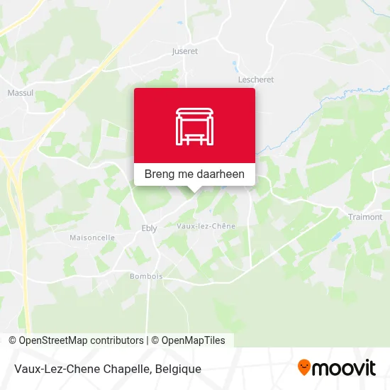 Vaux-Lez-Chene Chapelle kaart