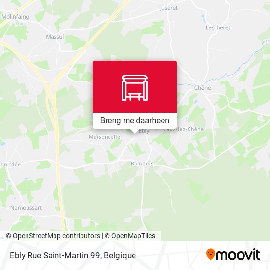 Ebly Rue Saint-Martin 99 kaart