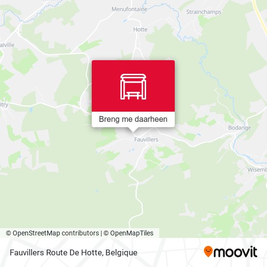 Fauvillers Route De Hotte kaart