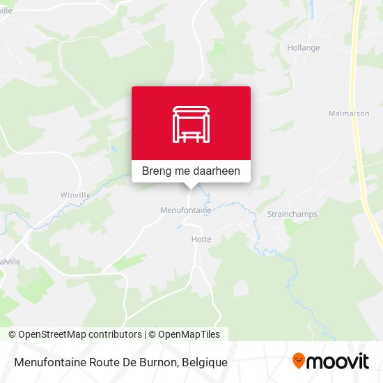Menufontaine Route De Burnon kaart