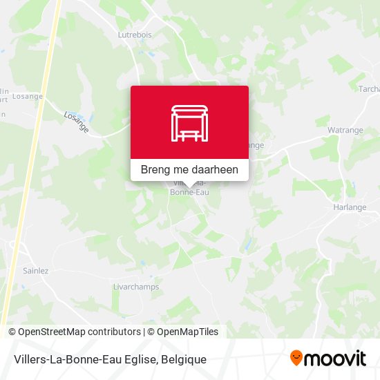 Villers-La-Bonne-Eau Eglise kaart