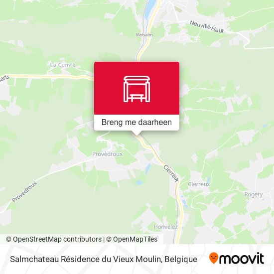 Salmchateau Résidence du Vieux Moulin kaart