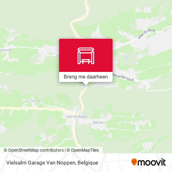 Vielsalm Garage Van Noppen kaart