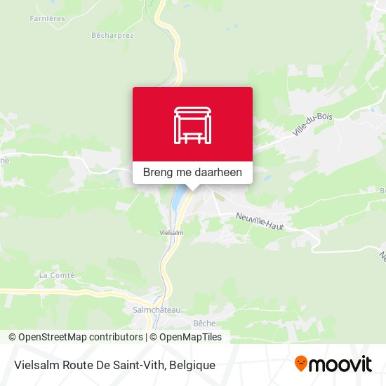 Vielsalm Route De Saint-Vith kaart