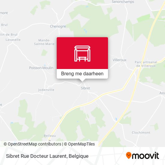 Sibret Rue Docteur Laurent kaart