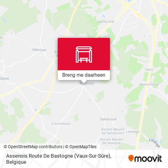 Assenois Route De Bastogne (Vaux-Sur-Sûre) kaart
