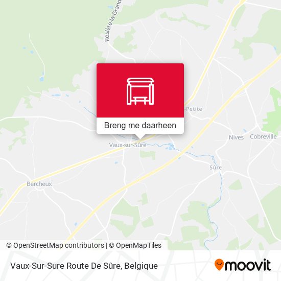 Vaux-Sur-Sure Route De Sûre kaart