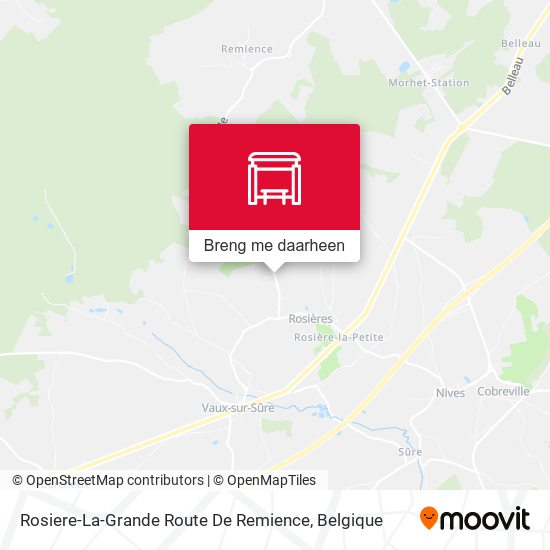 Rosiere-La-Grande Route De Remience kaart