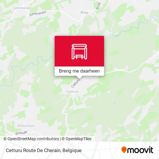 Cetturu Route De Cherain kaart