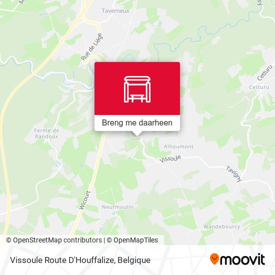 Vissoule Route D'Houffalize kaart