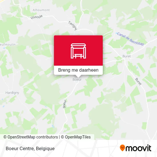 Boeur Centre kaart