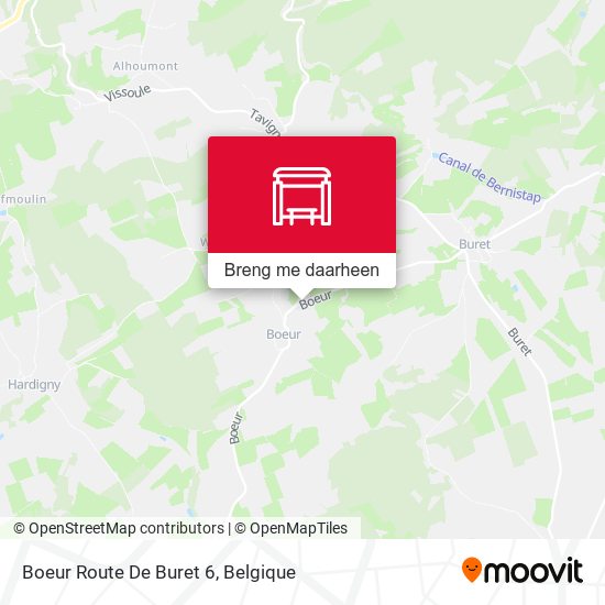 Boeur Route De Buret 6 kaart