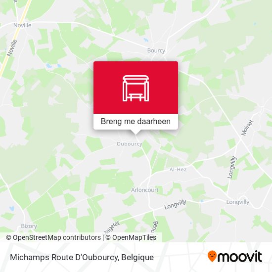 Michamps Route D'Oubourcy kaart