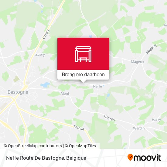 Neffe Route De Bastogne kaart