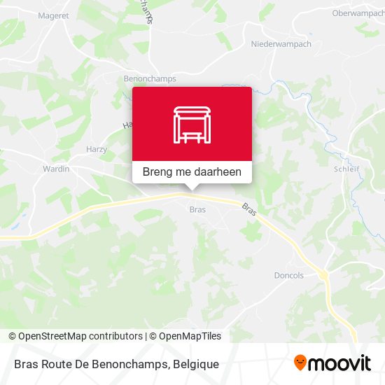 Bras Route De Benonchamps kaart