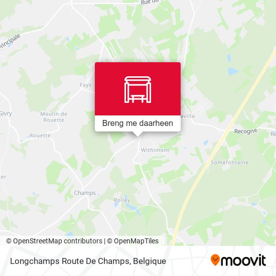 Longchamps Route De Champs kaart