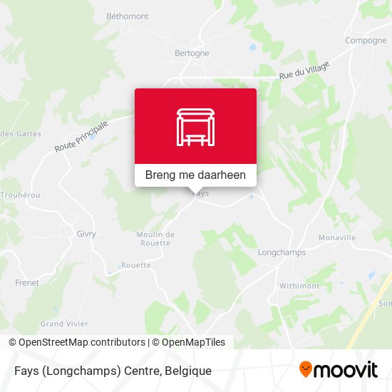 Fays (Longchamps) Centre kaart