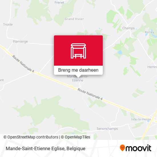 Mande-Saint-Etienne Eglise kaart