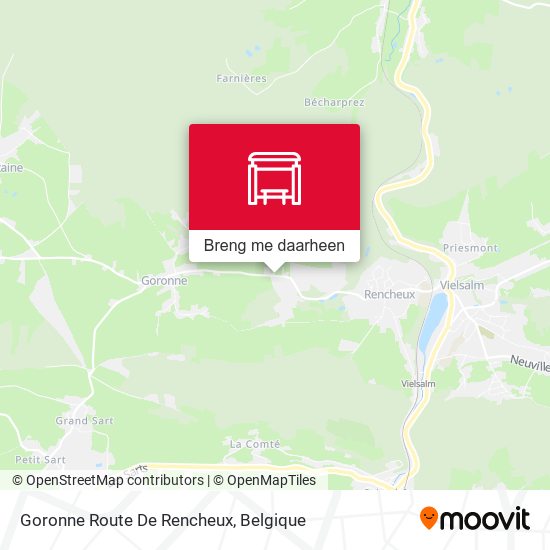 Goronne Route De Rencheux kaart