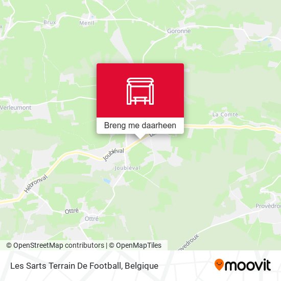 Les Sarts Terrain De Football kaart