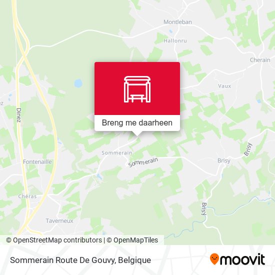 Sommerain Route De Gouvy kaart