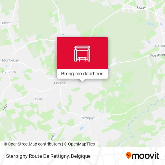 Sterpigny Route De Rettigny kaart