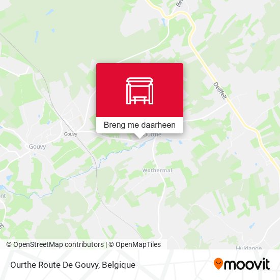 Ourthe Route De Gouvy kaart
