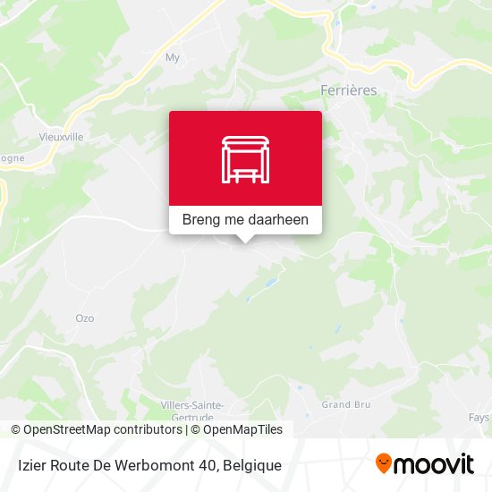 Izier Route De Werbomont 40 kaart