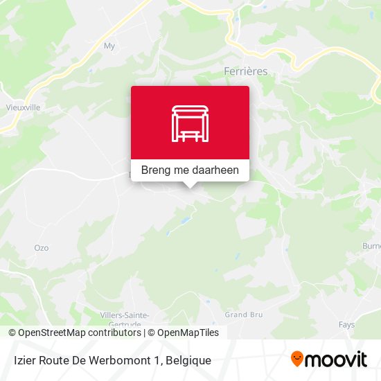 Izier Route De Werbomont 1 kaart