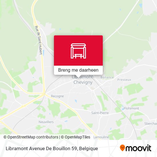 Libramont Avenue De Bouillon 59 kaart
