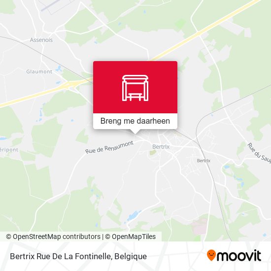 Bertrix Rue De La Fontinelle kaart