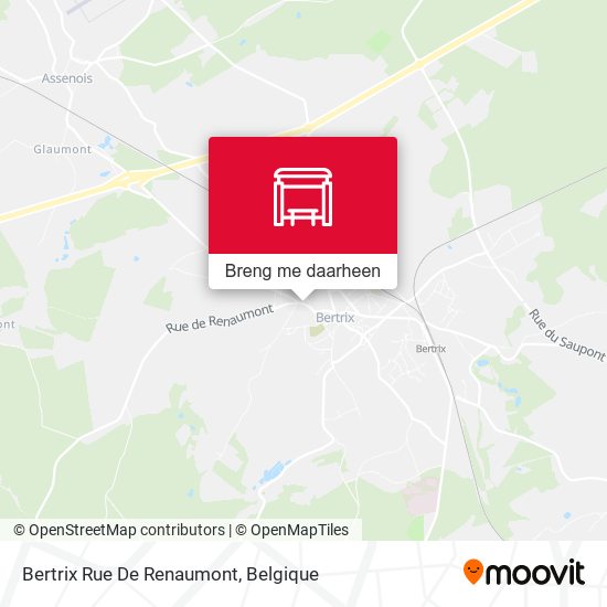 Bertrix Rue De Renaumont kaart