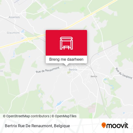 Bertrix Rue De Renaumont kaart