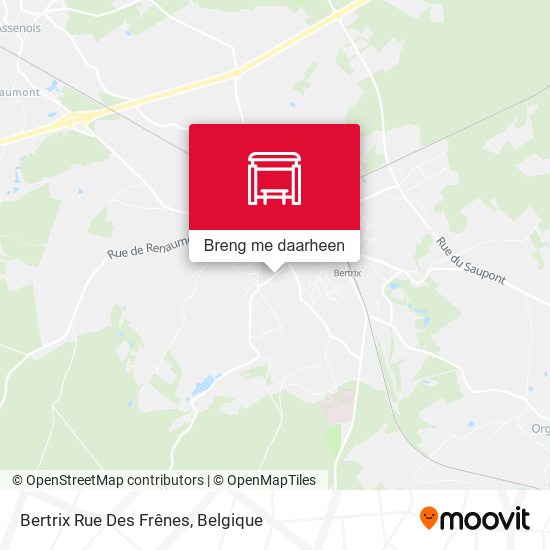 Bertrix Rue Des Frênes kaart