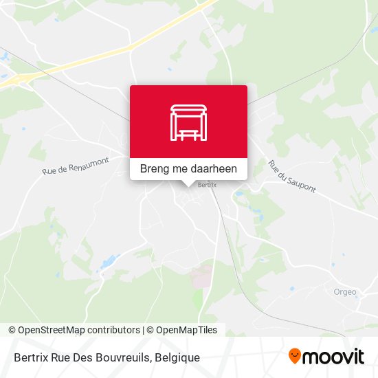 Bertrix Rue Des Bouvreuils kaart