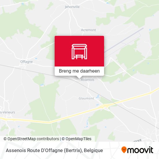 Assenois Route D'Offagne (Bertrix) kaart