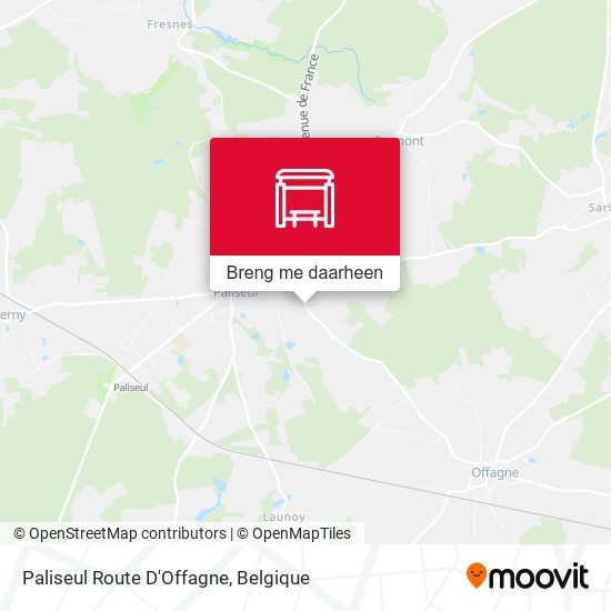 Paliseul Route D'Offagne kaart