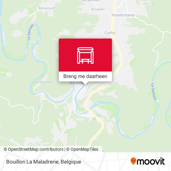 Bouillon La Maladrerie kaart